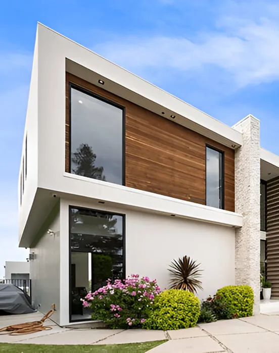 Contemporary villa with timber cladding designed by the practice